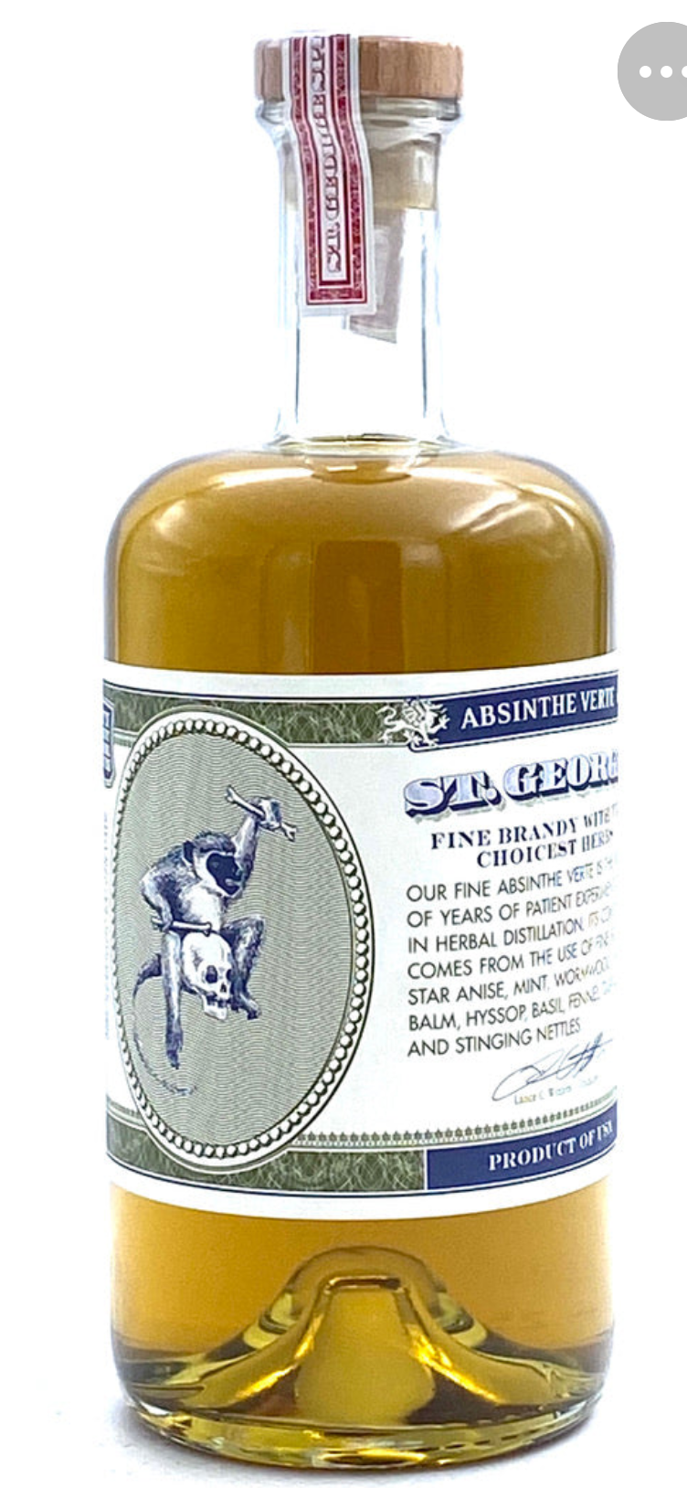 St. George Absinthe Verte 750mL