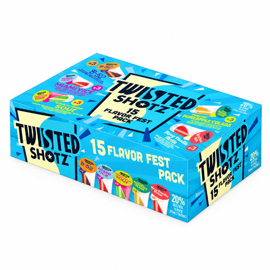Twisted Shotz Flavor Fest 15pk 25ml Shotz ( Blue )