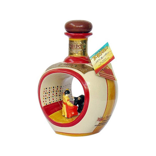 Torero Tequila Anejo Hand Painted Ceramic Bottle 750mL