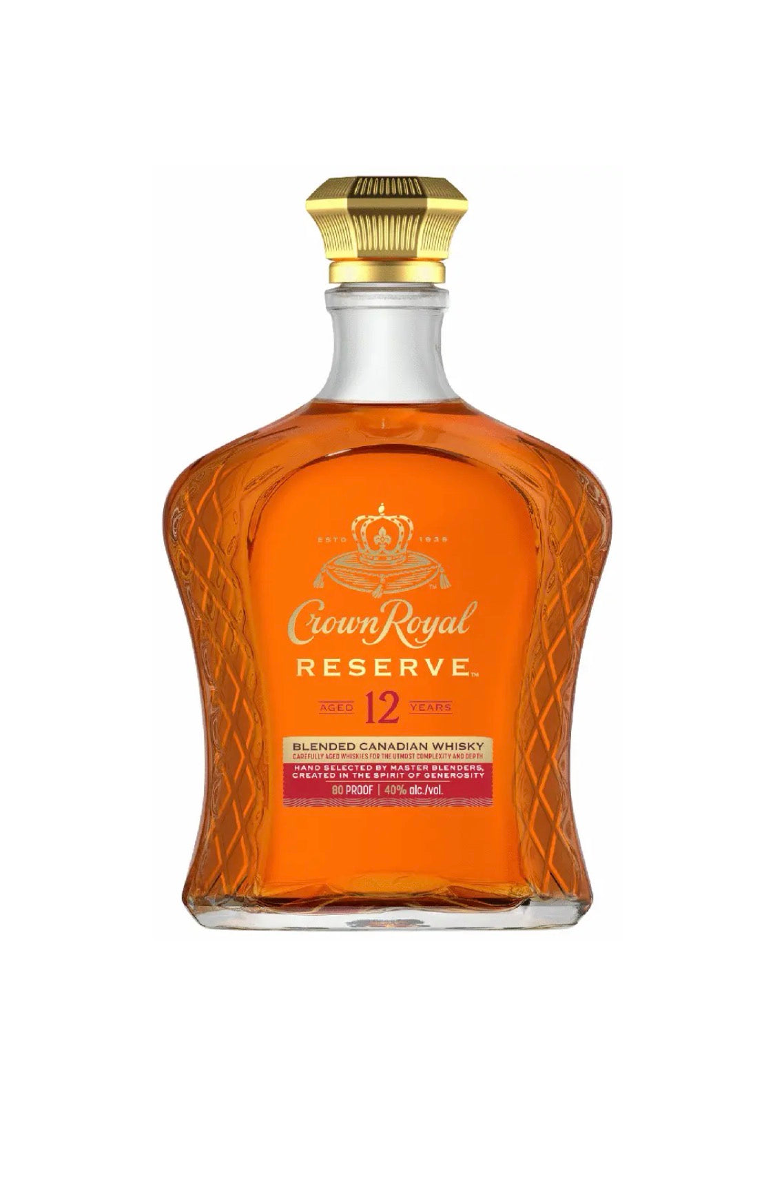 Crown Royal 12 years Reserve Blended Canadian Whiskey 750ml