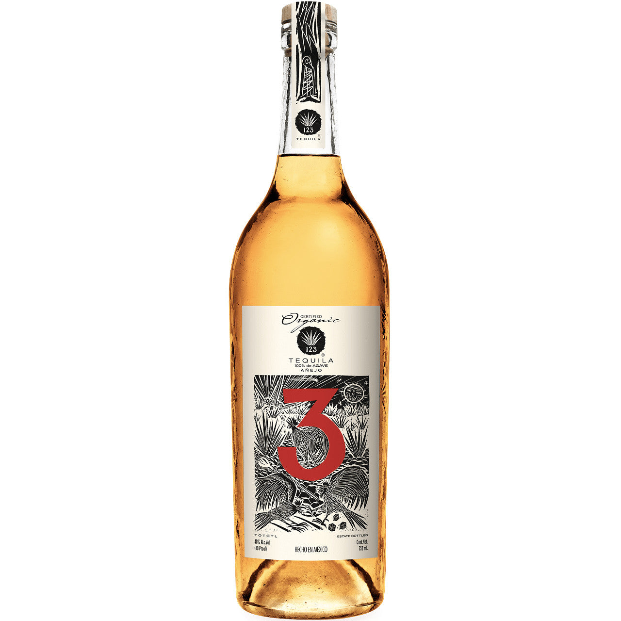 123 Organic Tequila 3 Pack 750mL