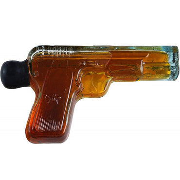 Pistol Hand Blown Glass Propscan Armenian Brandy Souvenir Bottle 200mL