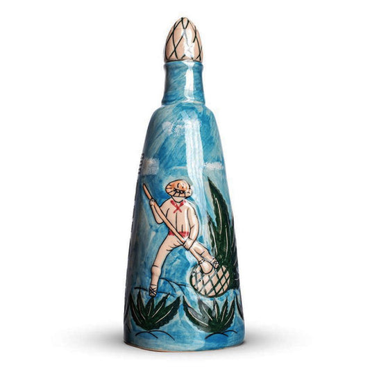 God Enoc Tequila Extra Añejo Hand Painted Ceramic Bottle 750mL