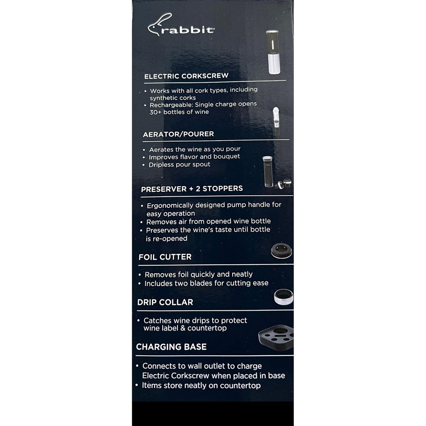 Rabbit 8 Piece Electric Wine Set