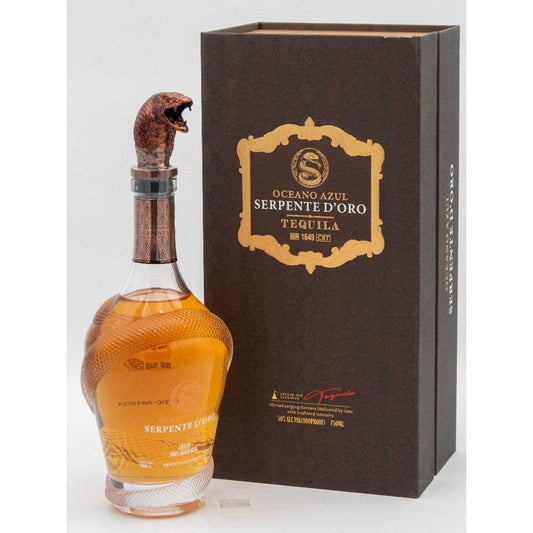 Oceano Azul Serpente D'ORO Anejo Tequila 50% ALC 750 ml
