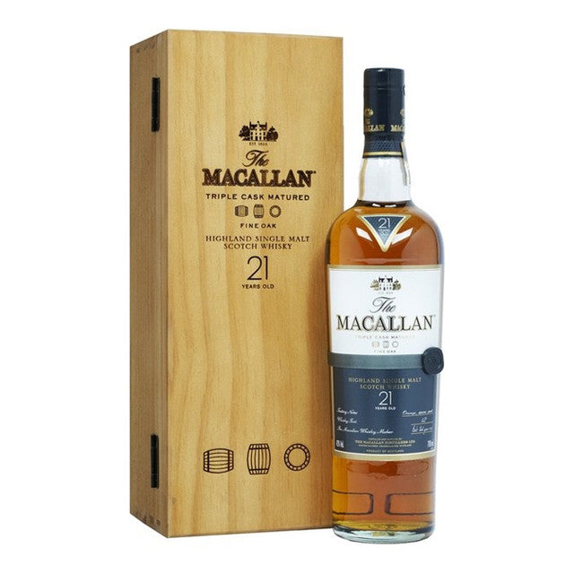 Macallan 21 Year Old Fine Oak / Triple Cask Matured 750mL