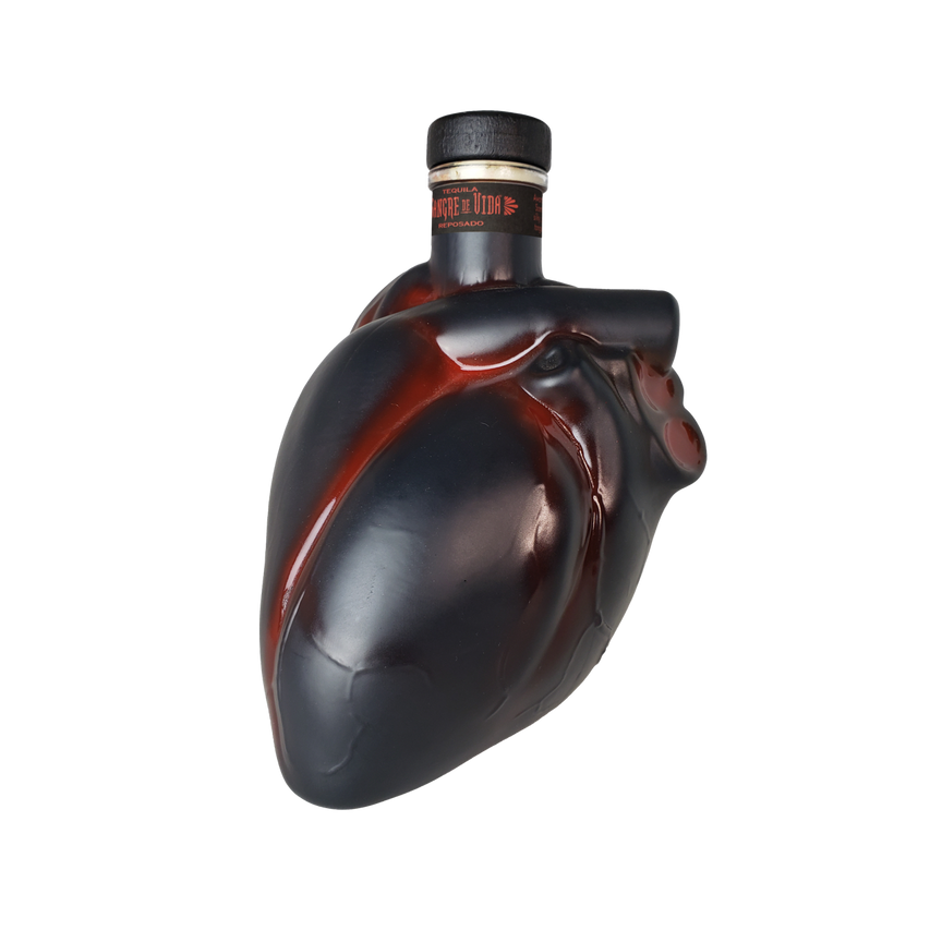 Sangre De Vida Corazón Reposado Heart Shaped Tequila 750ml