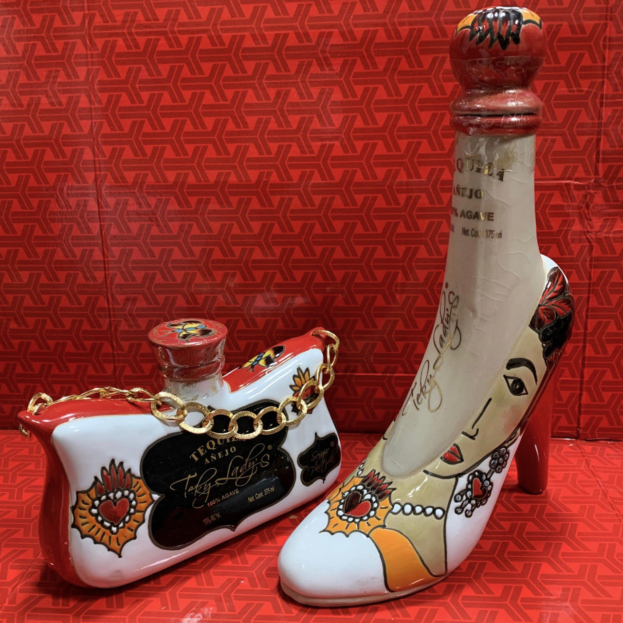 Teky Lady's Tequila Añejo High Heel and Purse Set Each 375mL - 4
