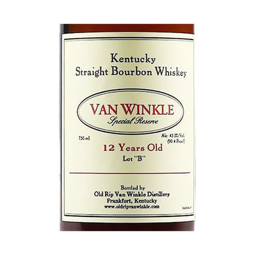 Van Winkle Special Reserve Lot "B" 12 Year Old Bourbon 750mL
