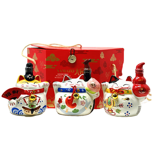 Yamato Lucky Cats Whisky Bourbon 3 x 375mL