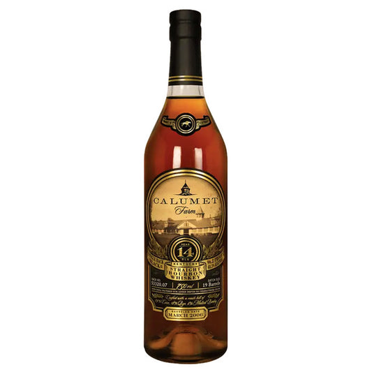 Calumet Farm 14 Year Old Single Rack Black Bourbon Whiskey 750mL