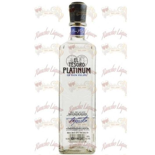 El Tesoro Platinum Blanco Tequila 750mL