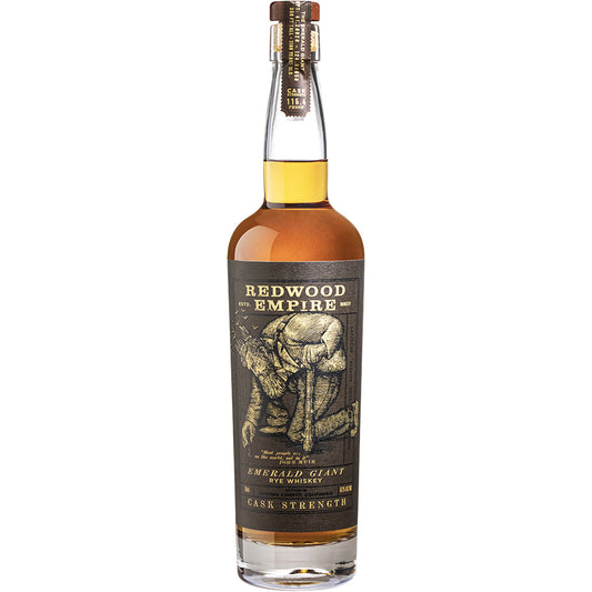 Redwood Empire Cask Strength Emerald Giant Rye Whiskey 750mL