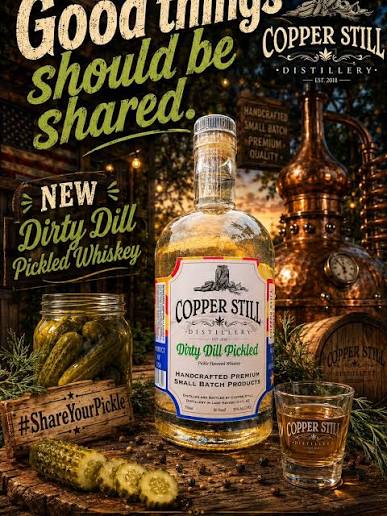 Copper Still Distillery Dirty Dill Pickled Flavored Whisky 750mL