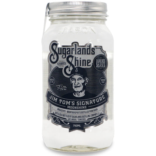Sugarlands Shine Jim Tom Hedrick's Unaged Rye Moonshine 750mL