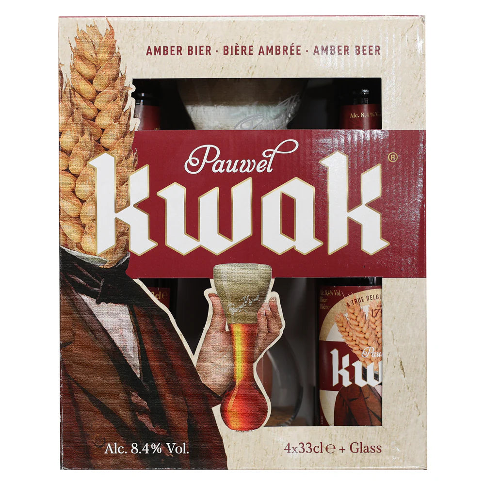 Pauwel Kwak Beer 4 Pack Gift Set