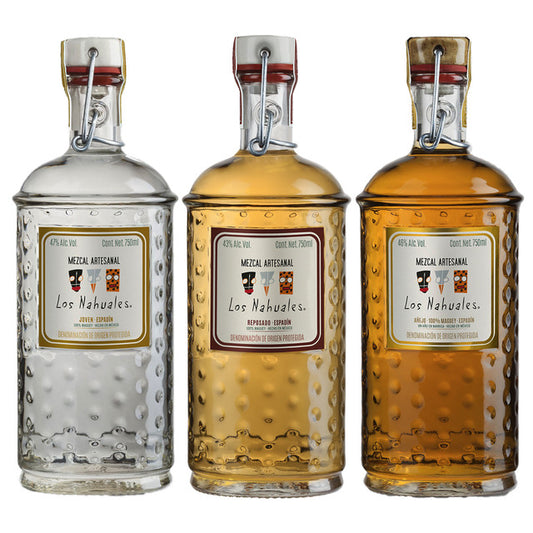 Los Nahuales Mezcal Pack: Joven, Reposado and Añejo 750mL