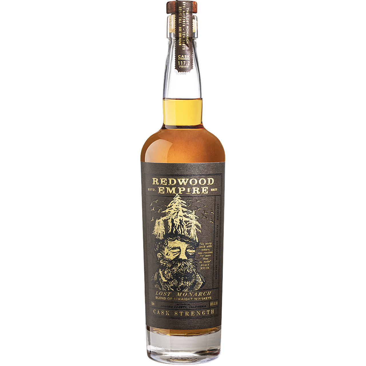 Redwood Empire Cask Strength Lost Monarch Straight Whiskey Blend 750mL