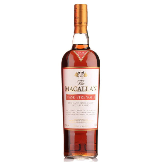 The Macallan Cask Strength Highland Single Malt Scotch 750mL