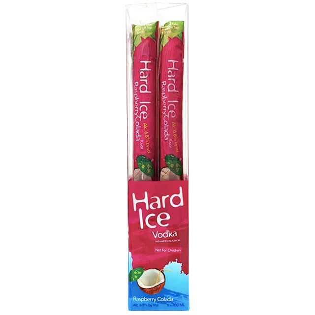 Hard Ice Raspberry Colada Vodka Freezies 200mL – 6 pack