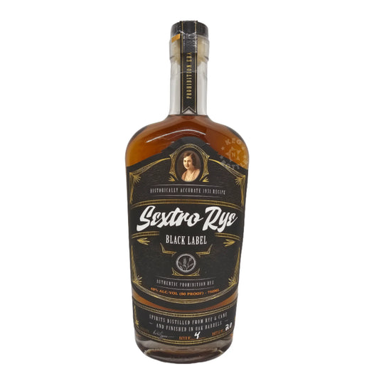 Sextro Rye Whiskey Black Label 750mL