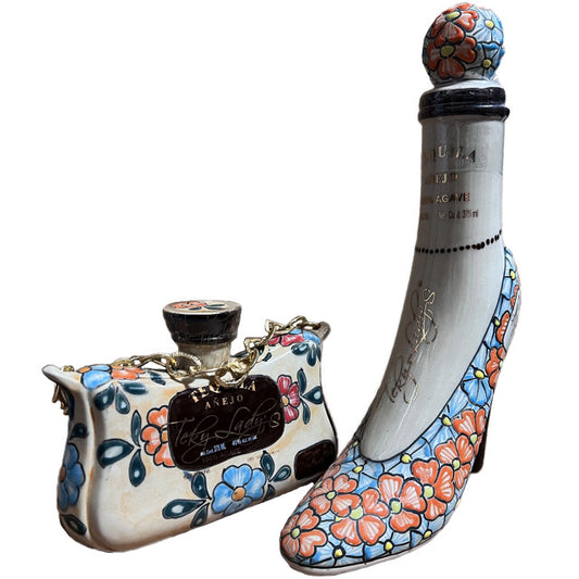 Teky Lady's Tequila Añejo High Heel and Purse Set Each 375mL - 6