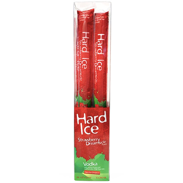 Hard Ice Strawberry Dreamsicle Vodka Freezies 200mL – 6 pack