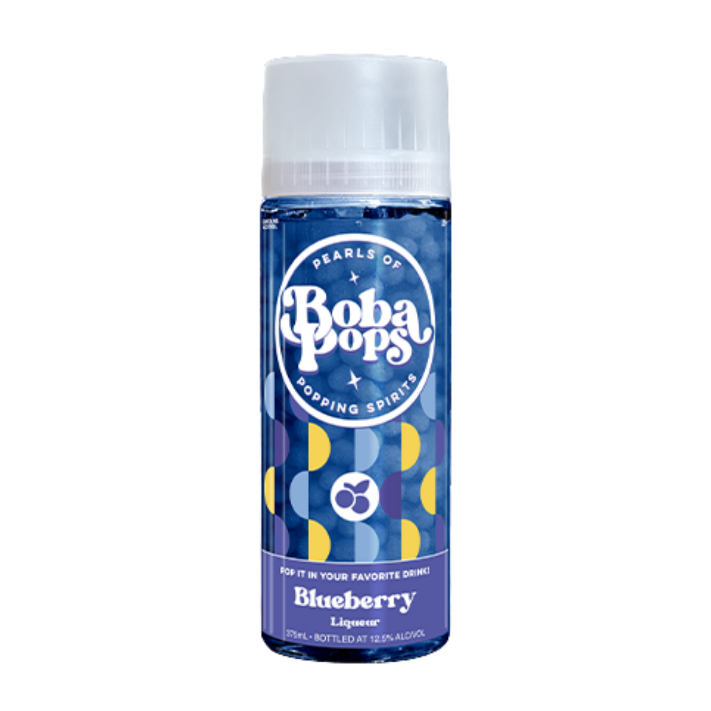 Alcohol Pearls of Boba Pops Popping Spirits - Blueberry 375ml
