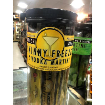 Vodka Martini Lemon Drop Slim Chiller Skinny Freezer 12 Ct. Pack