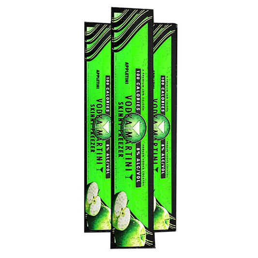 Vodka Martini Appletini Slim Chiller Skinny Freezer 12 Ct. Pack