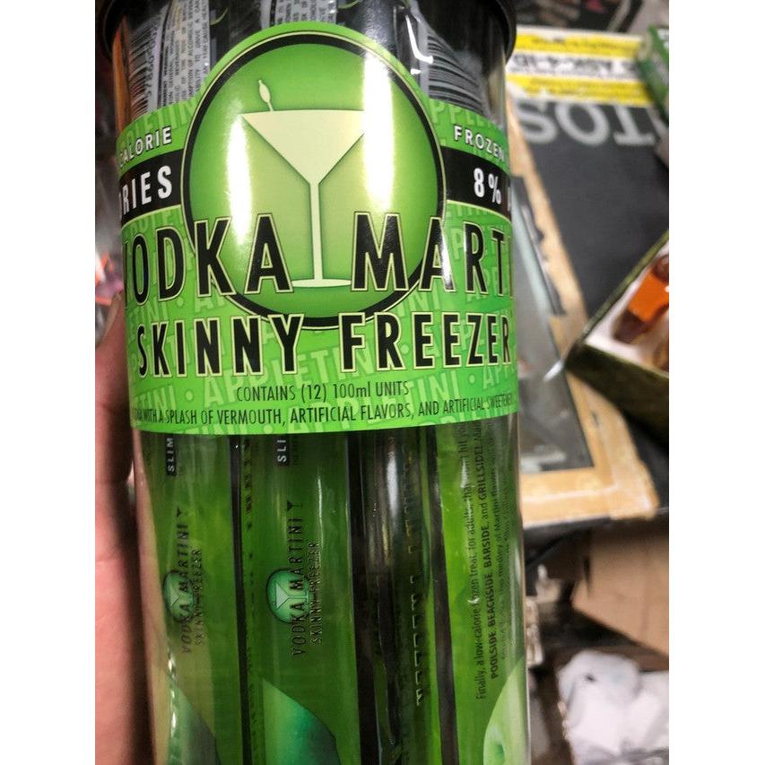 Vodka Martini Appletini Slim Chiller Skinny Freezer 12 Ct. Pack