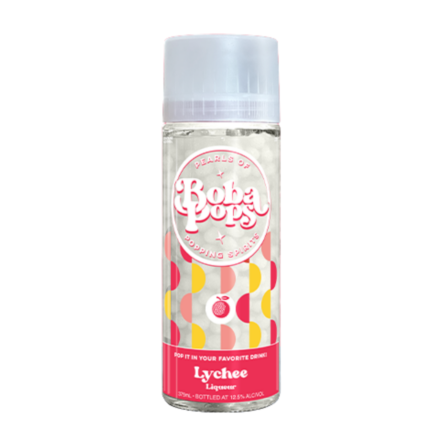 Alcohol Pearls of Boba Pops Popping Spirits - Lychee 375ml