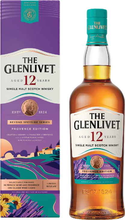 The Glenlivet 12 Year Single Malt Scotch Whisky Provence Edition