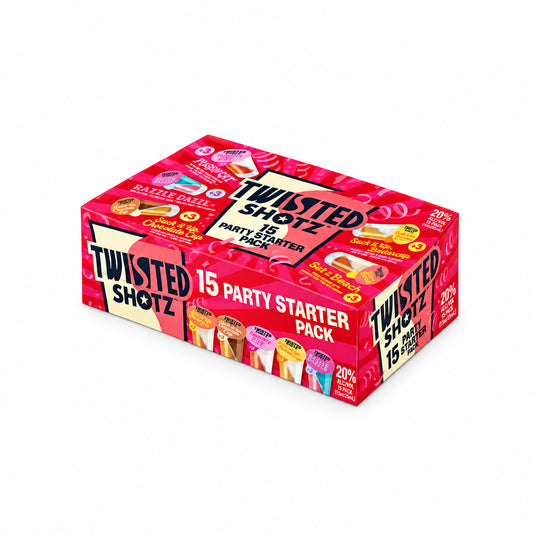 Twisted Shotz Party Starter 15pk 25ml Shotz ( Red )