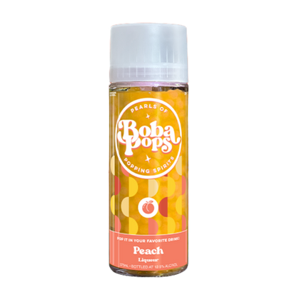 Alcohol Pearls of Boba Pops Popping Spirits - Peach 375ml