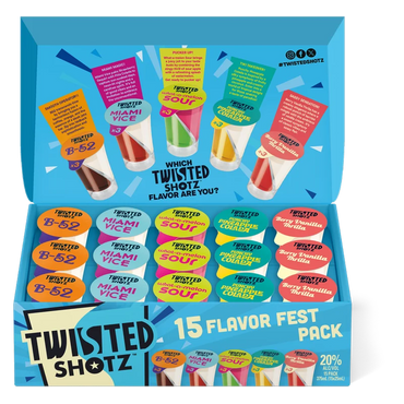 Twisted Shotz Flavor Fest 15pk 25ml Shotz ( Blue )