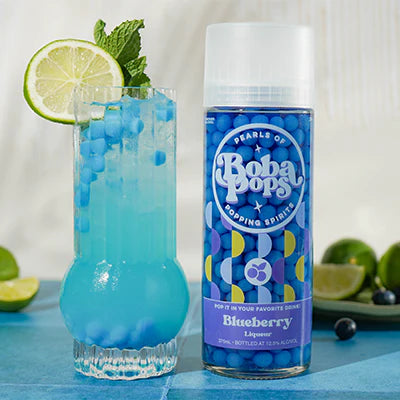 Alcohol Pearls of Boba Pops Popping Spirits - Blueberry 375ml