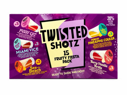 Twisted Shotz Party Starter 15pk 25ml Shotz ( Purple )