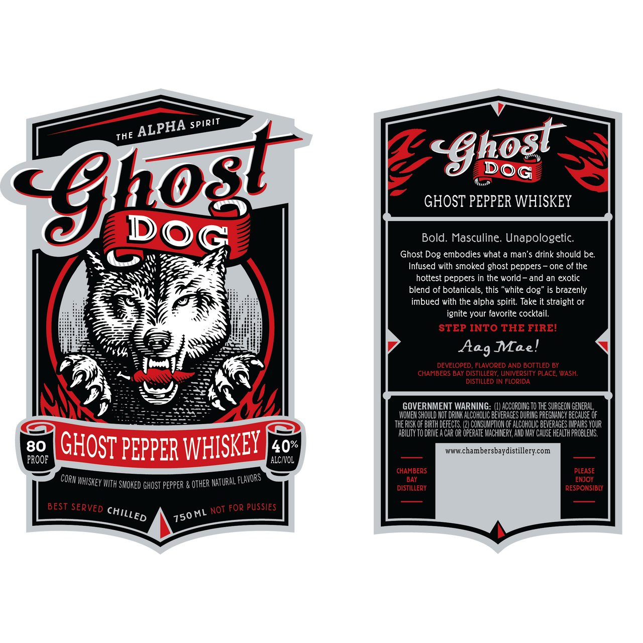 Ghost Dog Ghost Pepper Whiskey 750mL