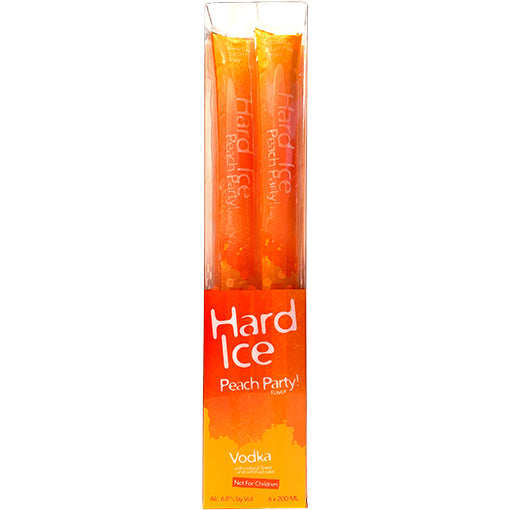Hard Ice Peach Party Vodka Freezies 200mL – 6 pack