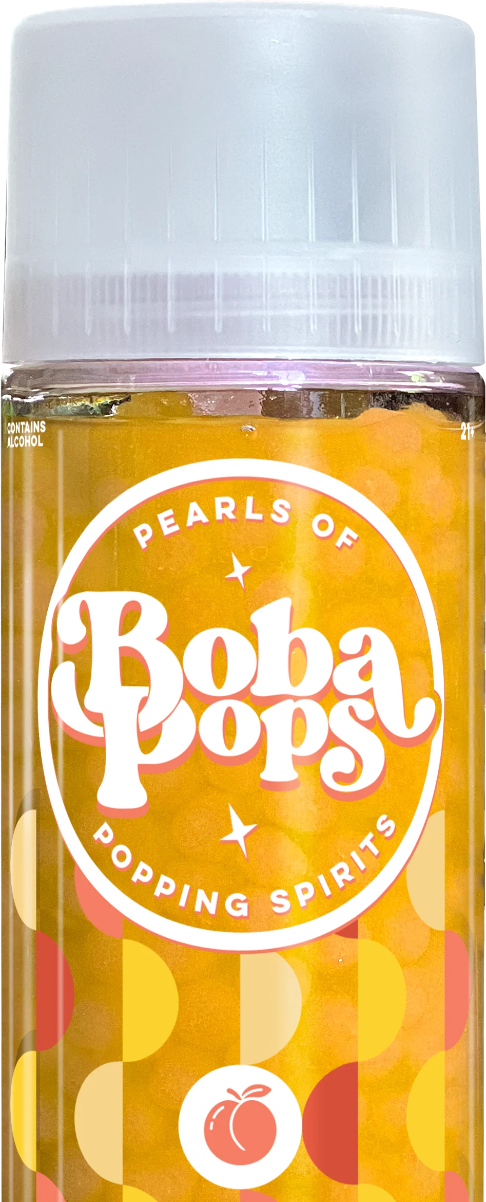 Alcohol Pearls of Boba Pops Popping Spirits - Peach 375ml