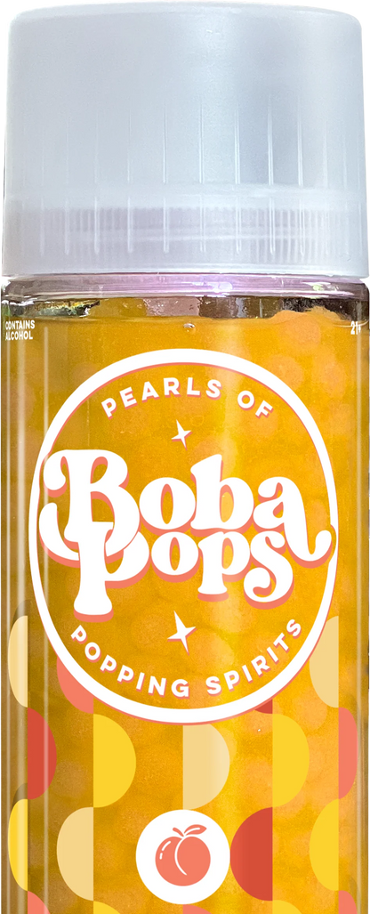 Alcohol Pearls of Boba Pops Popping Spirits - Peach 375ml