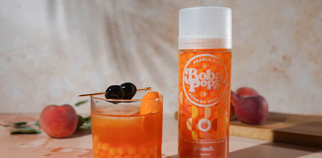 Alcohol Pearls of Boba Pops Popping Spirits - Peach 375ml