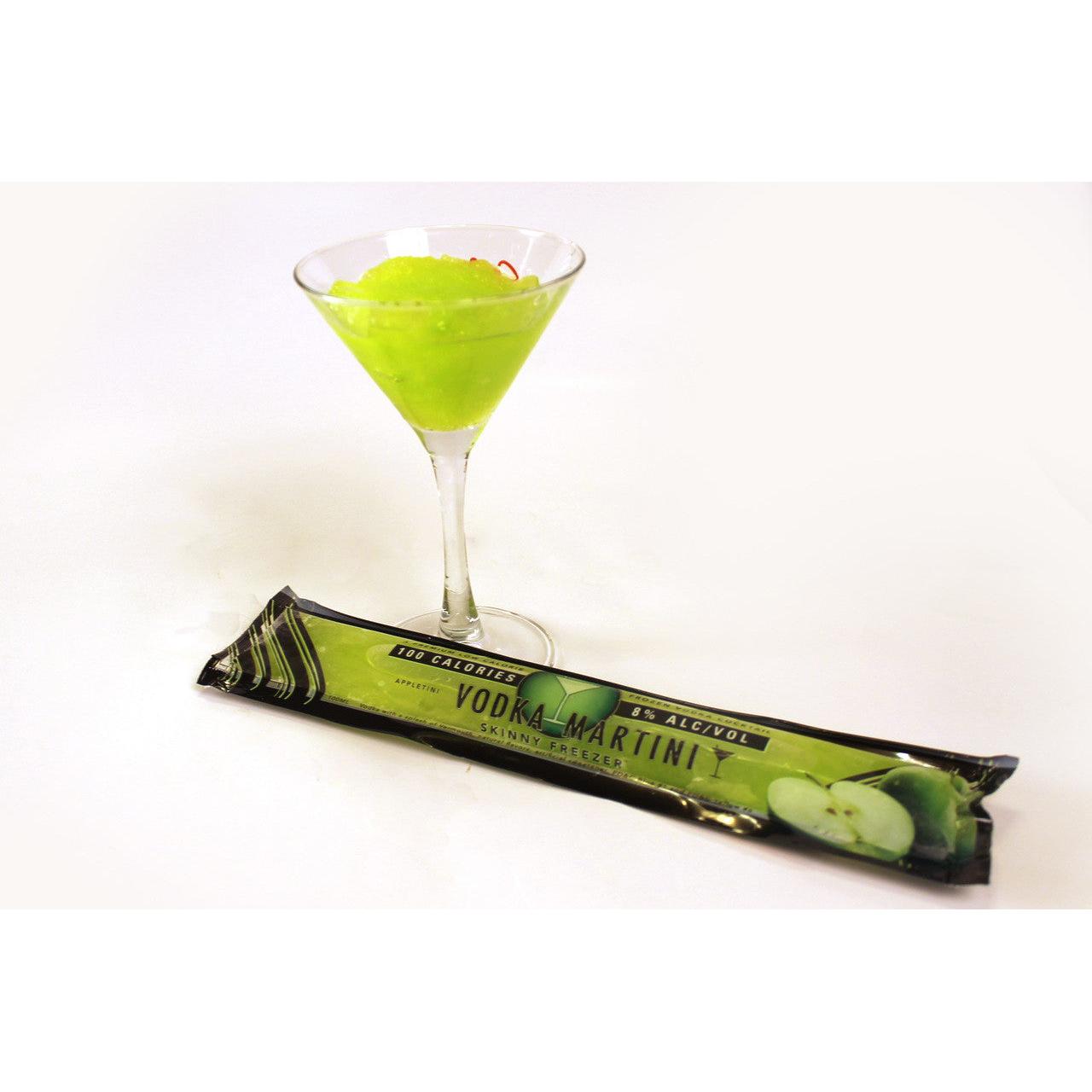 Vodka Martini Appletini Slim Chiller Skinny Freezer 12 Ct. Pack