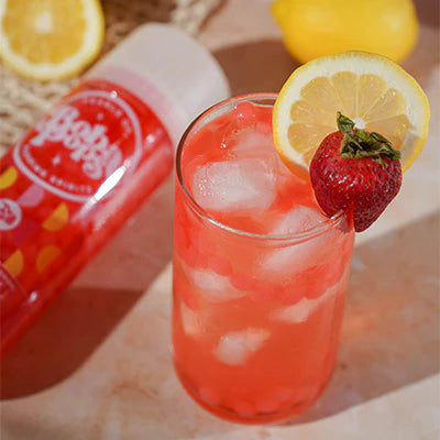 Alcohol Pearls of Boba Pops Popping Spirits - Strawberry 375ml