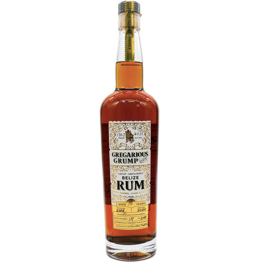 Gregarious Grump Belize 15 Year Old Rum 750mL
