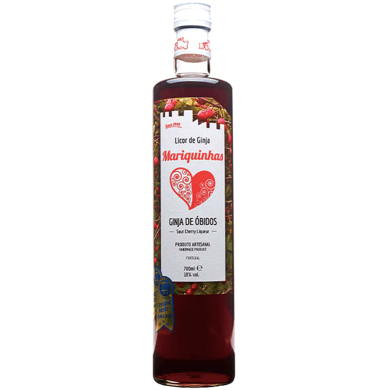 Licor de Ginja Mariquinhas de Óbidos Sour Cherry Liqueur 700mL – Rancho ...