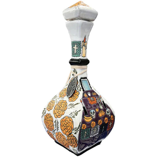 Dulce Amargura Reposado Tequila Calavera Sunflower Bottle 1L