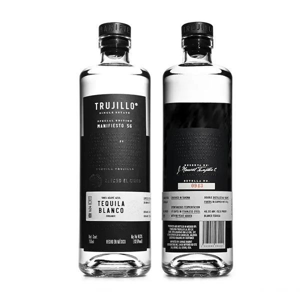 Trujillo Magnifiesto 56 Single Estate Tequila Blanco Organic 750ml