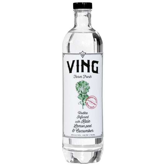 Ving Organic Vodka Infused with Kale, Lemon Peel & Cucumber 750mL